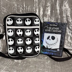DISNEY JACK SKELETON NIGHTMARE BEFORE CHRISTMAS BAG no1 RARE NWOT/MOVIE IS USED